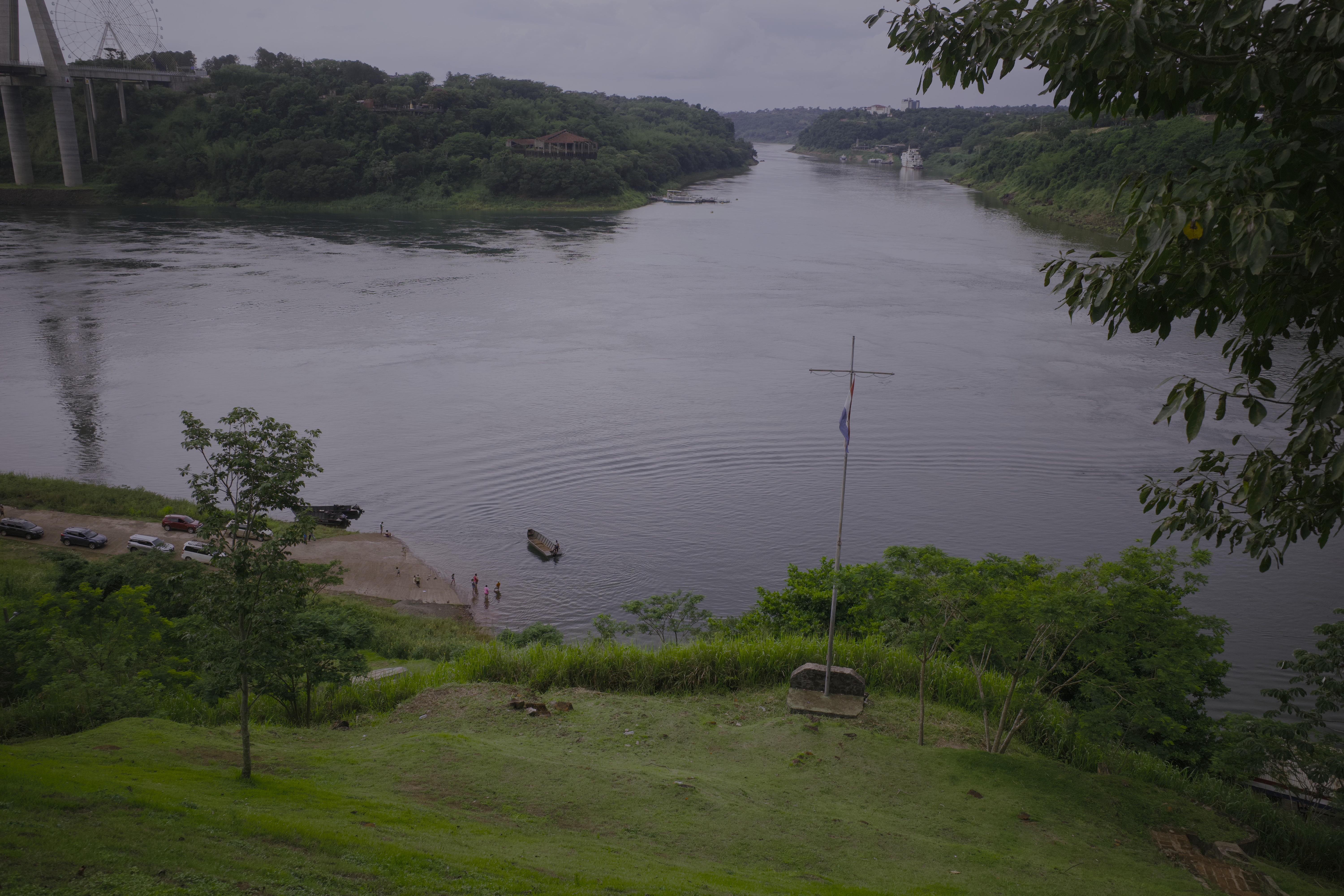 At the triple frontier of Paraguay, Argentina, and Brazil